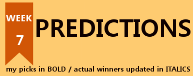 Football Predictions Week 7